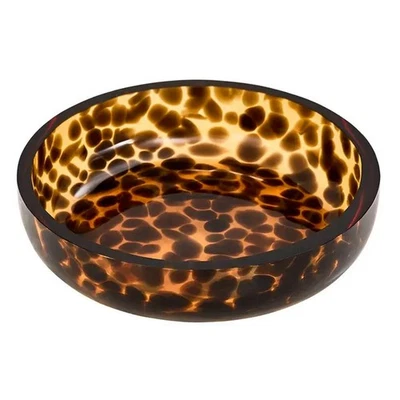 Porte-Savon en Verre "Dotty" 11cm Marron - Photo 1/2