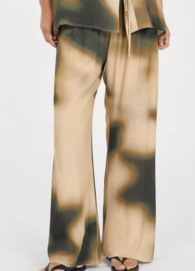 DISSH Henley Drawstring Pants in Latte (Multicolor) - US 4