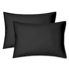Toddler Pillowcases Zippered 13X18 Travel Pillow Zippered-13X18 Inch Black