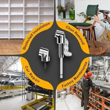 105 Degree Magnetic Screwdriver Attachment Adapter for Drills and Hand Wrenches