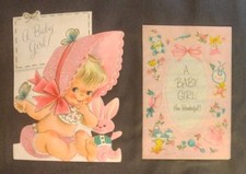 Vintage 1950's Baby Photo Album 85 Cards Scrap Book