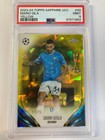 TOPPS CHROME SAPPHIRE UCC 2023-2024 MARIO GILA LAZIO ROOKIE YELLOW 11/75 PSA 9.