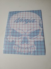 Ninja skull Quality decal vinyl 9x6 White