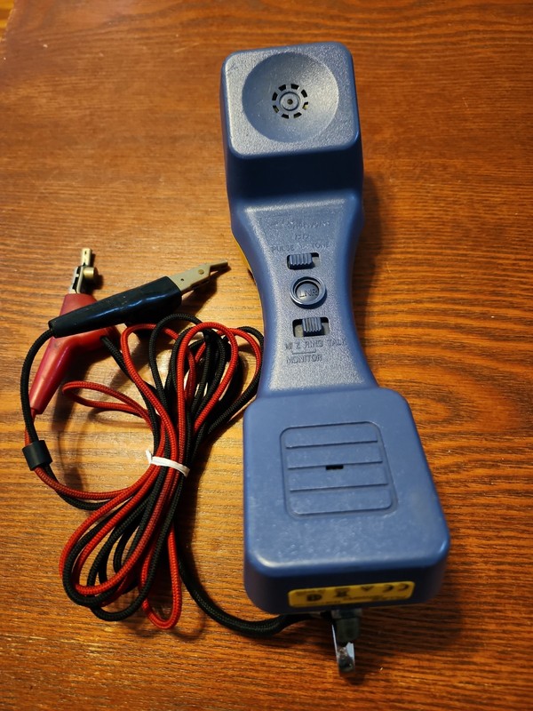 Fluke Networks TS19 19800-HD9 Telephone Test Set Lineman's Portable Butt Handset