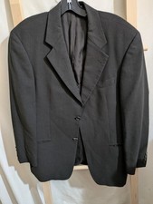 HUGO BOSS Barneys New York Mens 3 buttton Blazer Jacket Black SZ 38 GUC