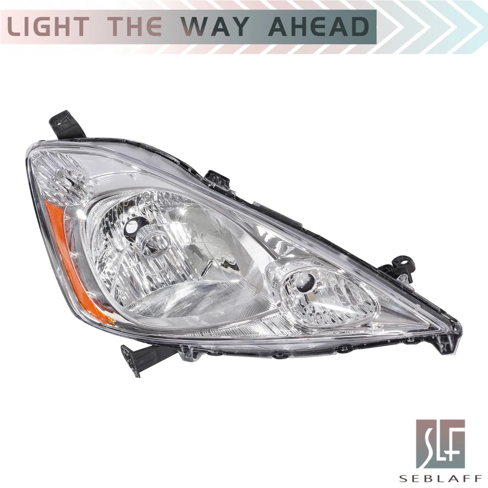 For Honda FIT 2009-2011 Chrome Housing Headlights Headlamp Pair 09-11 Right Side - Image 4 of 4
