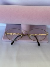 Vintage Fendi Gold-Plated Eyeglass Frames