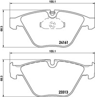 Bremsbelagsatz Scheibenbremse Hella Pagid 8DB 355 015-601 FüR E93 E90 E92 BMW X1