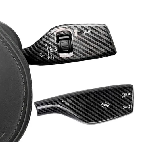 1 Set Lasting Carbon Fiber Car Wiper Automotive Turn Signal Switch Cover for BMW - Picture 6 of 7