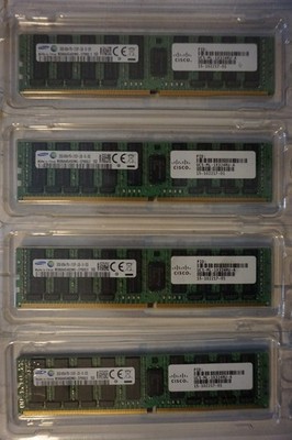 128GB (4x 32GB) DDR4 ECC LRDimm 4DRx4 2133 mt/s Cisco Samsung M386A4G40DM0-CPB0Q