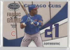 2004 Leaf Certified Materials Jersey Number 13/21 Sammy Sosa #FG-190 00em