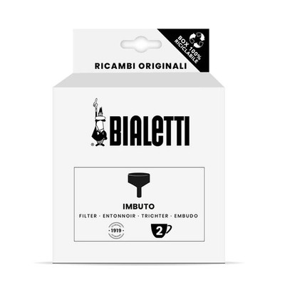 Bialetti Ersatzteile, inkl. 1 Trichterfilter, kompatibel mit Brikka Bialetti 2 T