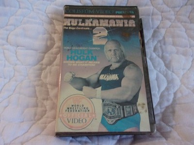 HULK HOGAN HULKAMANIA 2 VHS BROKEN NEEDS REPAIR MOLD COLISEUM VIDEO CLAMSHELL