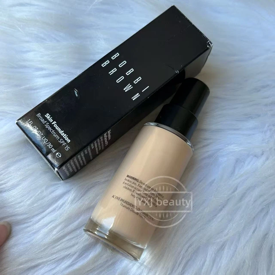New Boxed Bobbi Brown Skin Foundation SPF15~3 Beige~Full size 1 oz/30ml - Image 3 of 4
