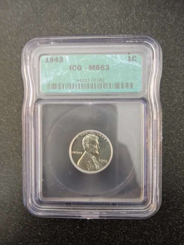 1943 Steel Penny lot of 18 coins all ICG MS-63