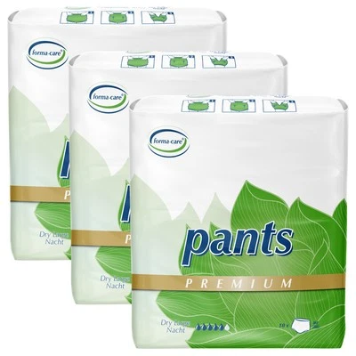 30x Incontinence Pants - Forma-Care Premium Dry Large Night - Adult Nappies