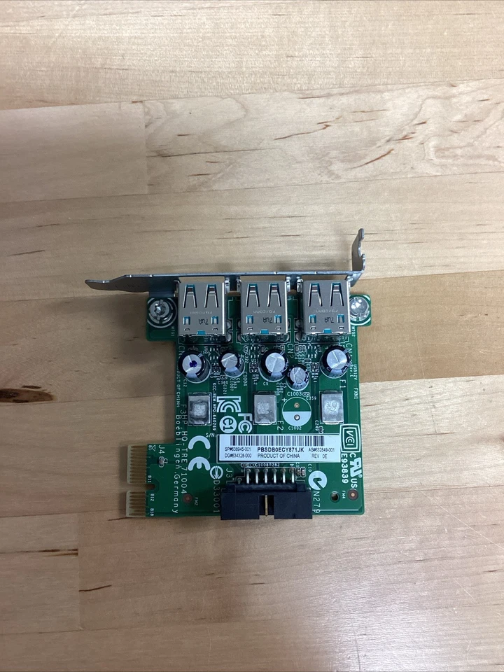 HP 3 Port Powered USB 12V PCI Express Low Profile Card 640269-001 - Image 4 of 4