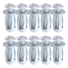 50 Pcs Wall Screw Anchors Jack Nut Expansion Screws for Concrete