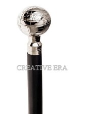 Victorian Handle Brass Designer Wooden Vintage Antique Walking Cane Stick Gift