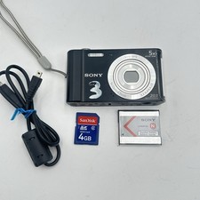 Sony Cyber-shot DSC-W800 20.1 MP 5x Optical Zoom Digital Camera Black Tested