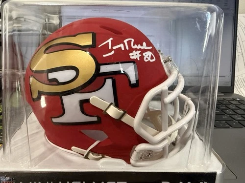 Jerry Rice Signed San Francisco 49ers Mini Helmet Amp Fanatics Certified