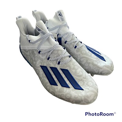 NEW Adidas Adizero Young King Blue White Floral Football Cleats FU6707 MENS 11.5