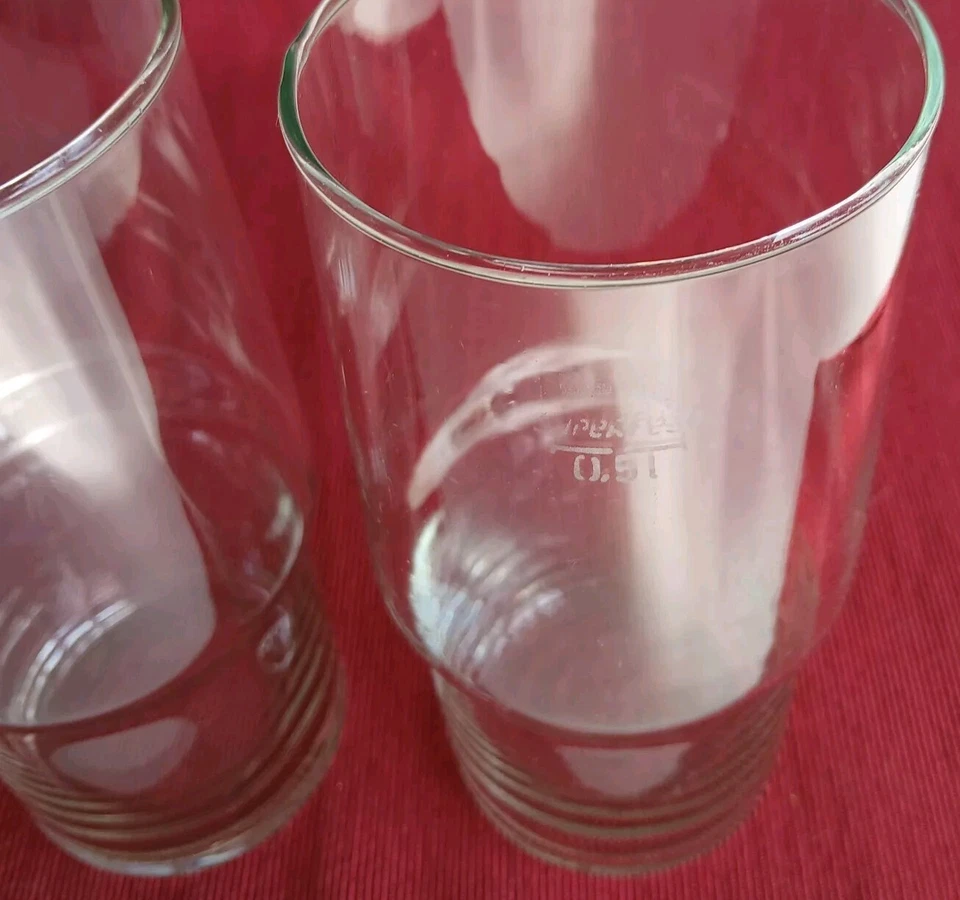 2x Superfest Glas 2x 0,5 L DDR/GDR Strong Glass East German Mitropa stapelbar - Bild 2 von 4