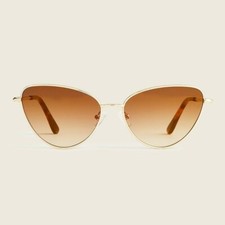 J.Crew Metal cat-eye sunglasses - gold pecan  NWT  fun, unique
