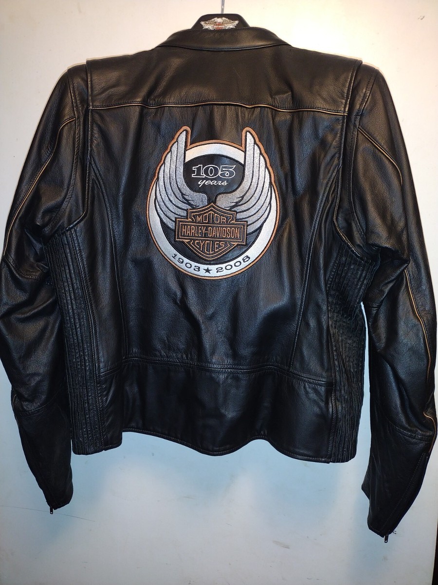 Harley Davidson 105th Anniversary Leather Motorcycle Jacket