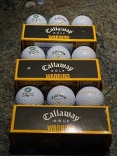 Three 3 Callway Golf Warbird 3packs of Golf Balls with Walden Golf Club Logo