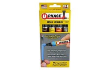 U-Mark U-Phase 10718P3A Brown Yellow Gray Orange Wire Marker Pack of 4 19913