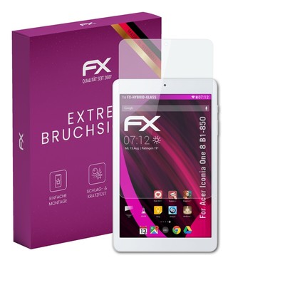 atFoliX Glasfolie für Acer Iconia One 8 B1-850 Displayfolie 9H Schutzpanzer