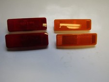 Fits 69 Dart Red Amber Side Marker Light Lenses Reflectors 1969 New Fits 69 Dart Red Amber Side Marker Light Lenses Reflectors 1969 New
