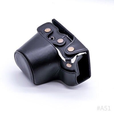 MegaGear Echtleder Kameratasche für Sony Alpha | Schwarz ￼