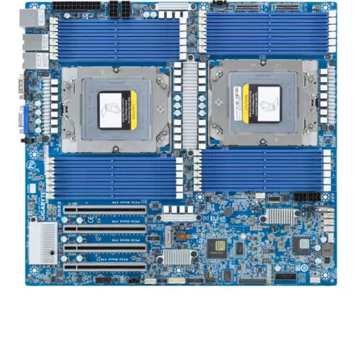 Carte mère Gigabyte MZ73-LM0 avec 2 processeurs AMD EPYC 9754 QS (ES)1,9-2,79 GHz - Photo 2/3