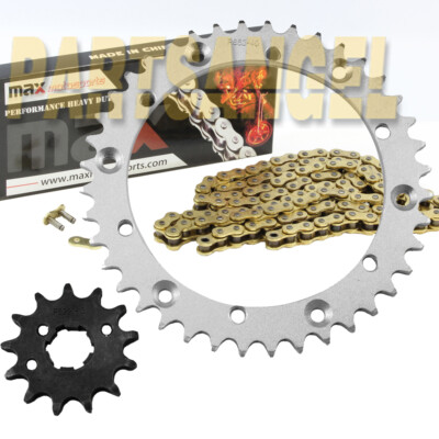 Gold 520x98 Drive Chain & Sprockets Kit for Yamaha Warrior 350 YFM350X 1989-2004