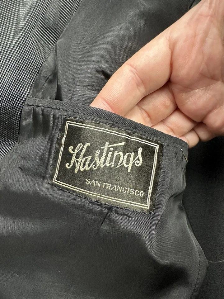 Hastings San Francisco NRA Label Men’s 1930s Black Double Breasted Tux Jacket - Image 4 of 4