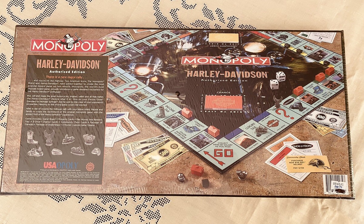PARKER BROTHERS Harley Davidson MONOPOLY BOARD GAME AUTHORIZED
