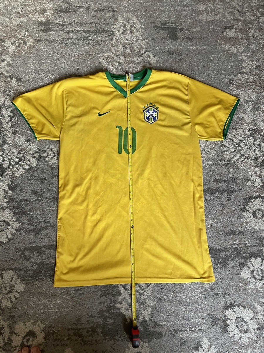 Nike Men's NEYMAR JR Brazil Home Soccer Jersey, Yellow, US Size L