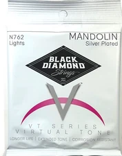 Black Diamond Mandolin Strings Silver Wound Loop End .0095-.035