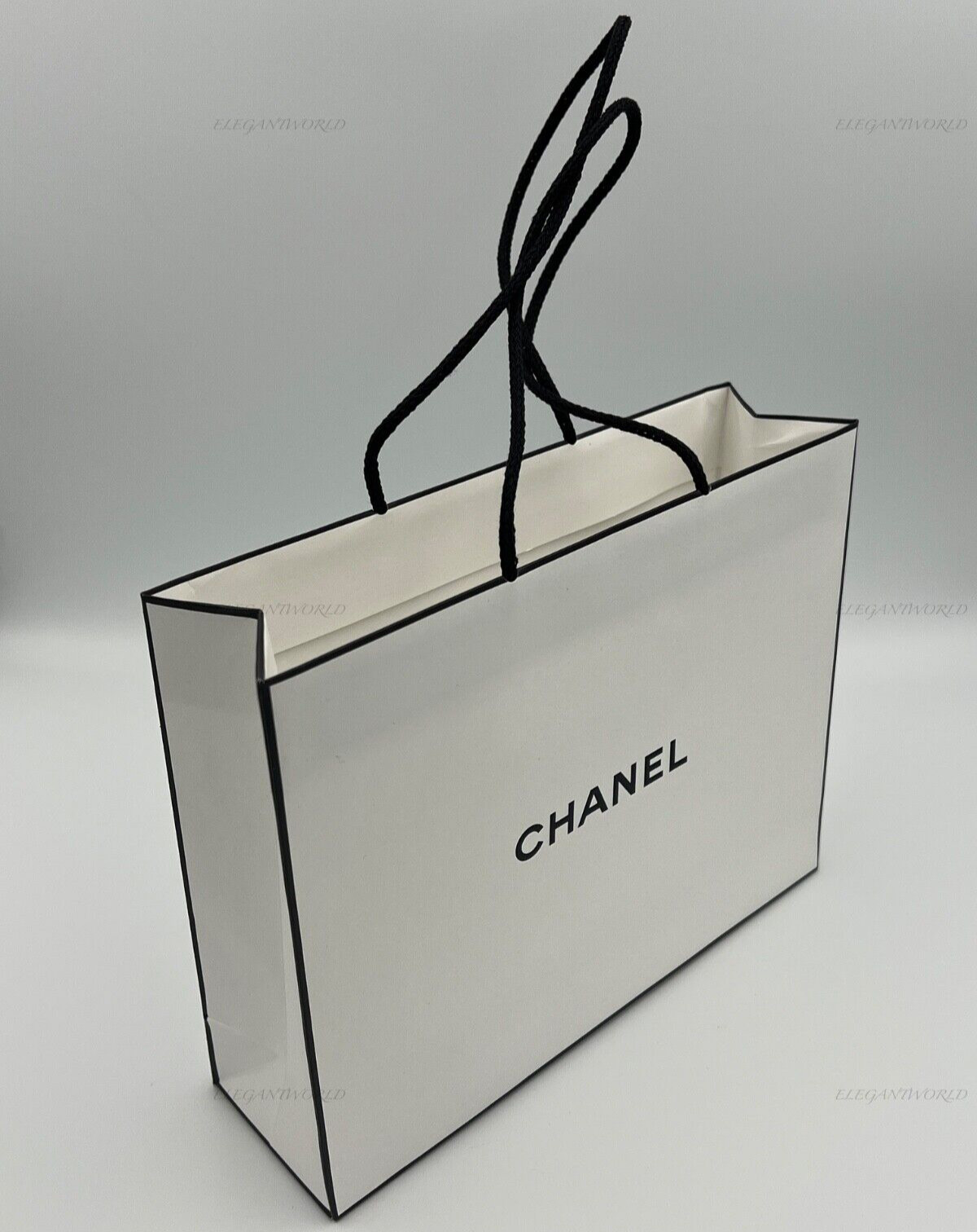 NEW CHANEL Gift Bag Shopping Bag Size: 10" Wide x 8" Height x 3" Depth Authentic