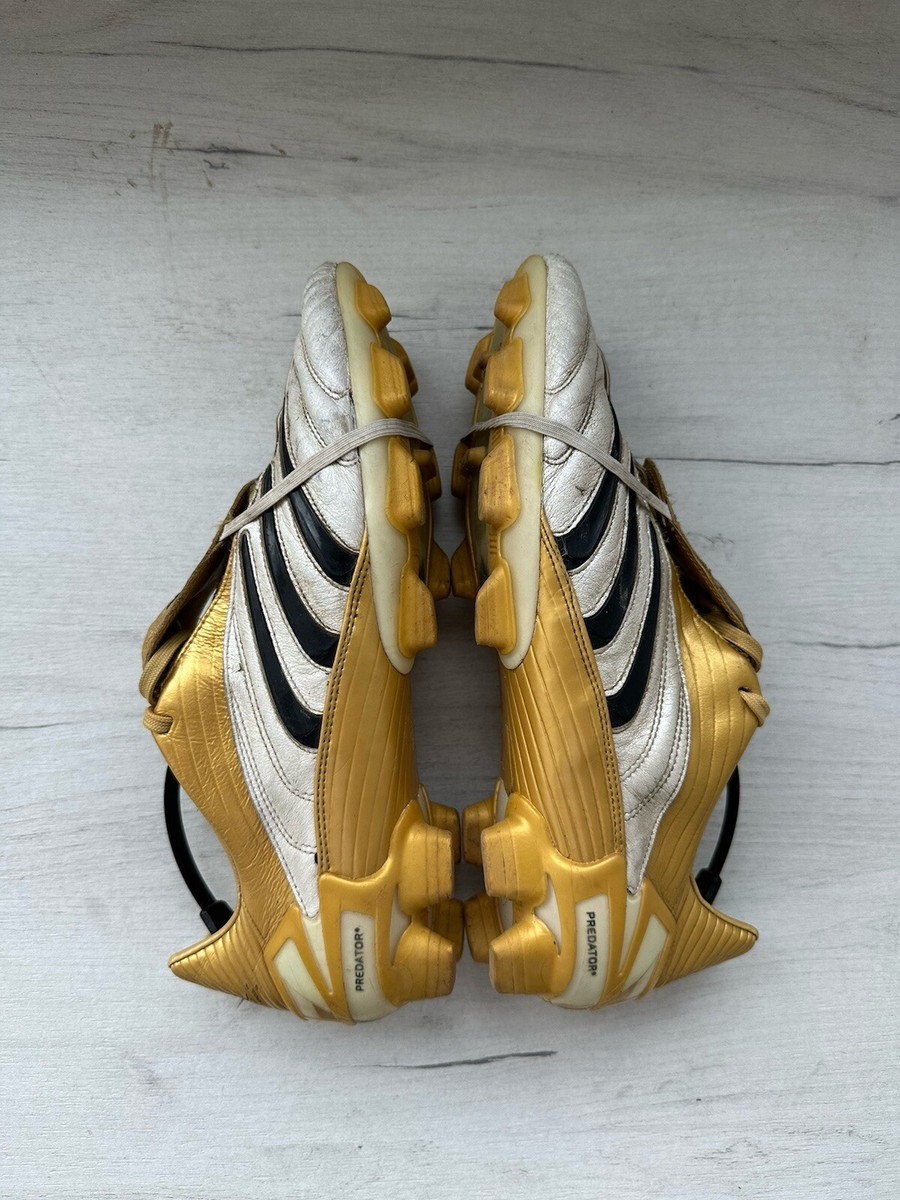 Adidas Predator Absolute FG White Gold Football Soccer Adidas Predator Absolute FG White Gold Football Soccer