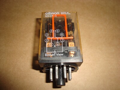 OMRON MK2P-I - General Purpose 220Vac Coil Relay - 2 Contacts 10A - Octal -