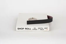 1" x 50 Yd Aluminum Oxide Emery Cloth Sandpaper Shop Rolls - 120 Grit