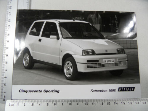 Photos Photographies Photo Photographie FIAT Cinquecento Sporting 09/1995 SR419 - Photo 1/1