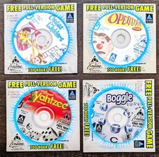 General Mills PC Games America Online Collectible Discs / Vintage AOL CDs, NEW