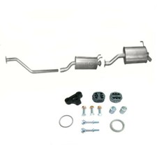 Komplette Auspuff + Anbausatz für Honda Civiv VII  1.4 16V Fliessheck 3-Türig