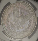1884-O Morgan Dollar NGC MS-64+ - Dark Blue & Sunset Hue Reverse Toning!