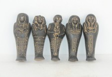Rare Egyptian Antique 5 Ushabti Statue of Pharaonic Shabti BC