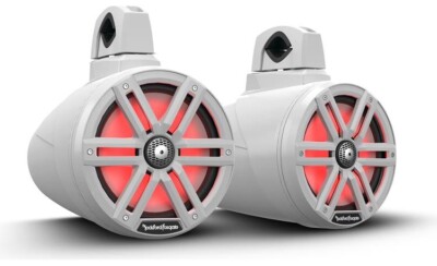 Rockford Fosgate M2WL-8 Color Optix 8'' Marine Wake Tower Speakers White (Pair)